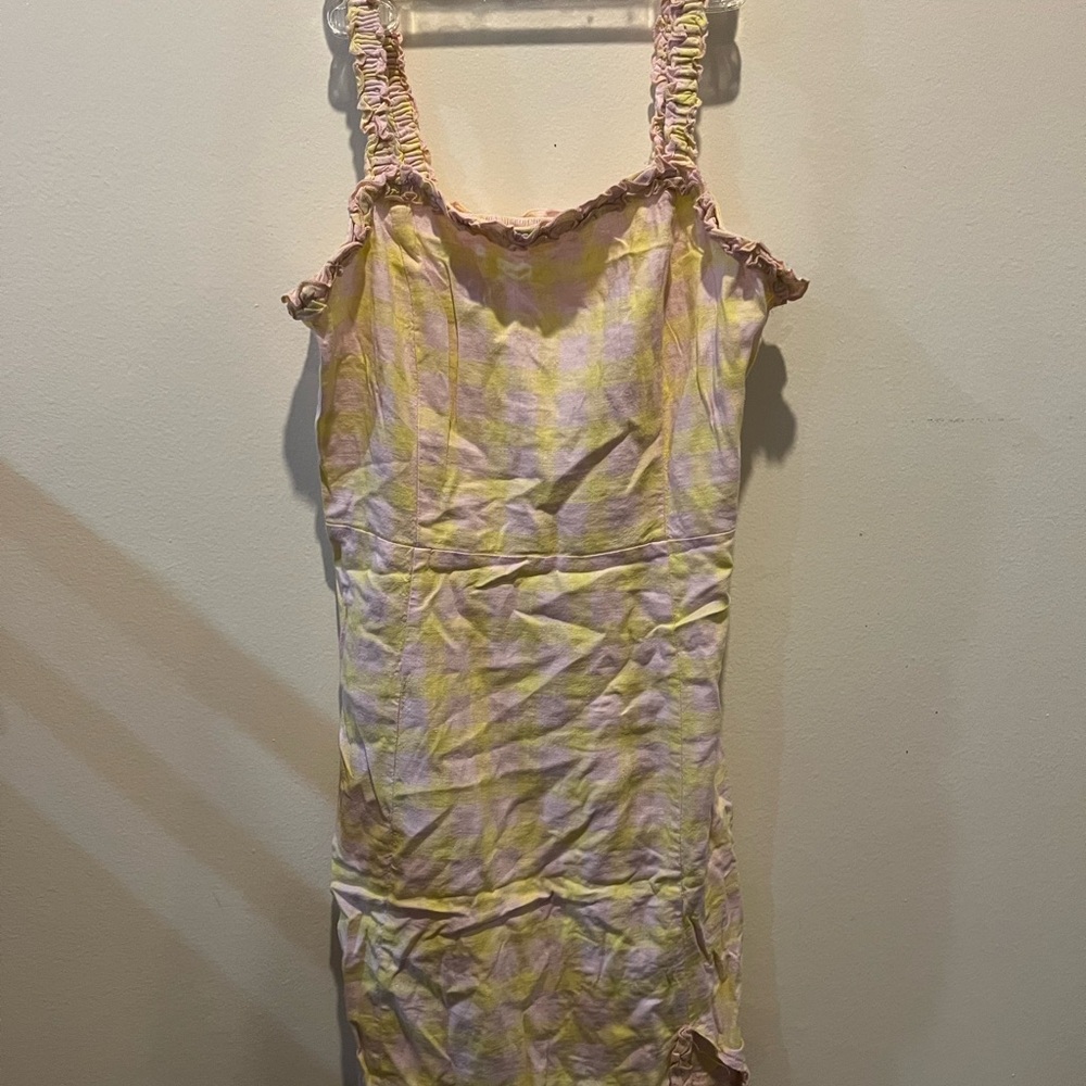 Urban Outfitters Yellow Pink Casual Dress